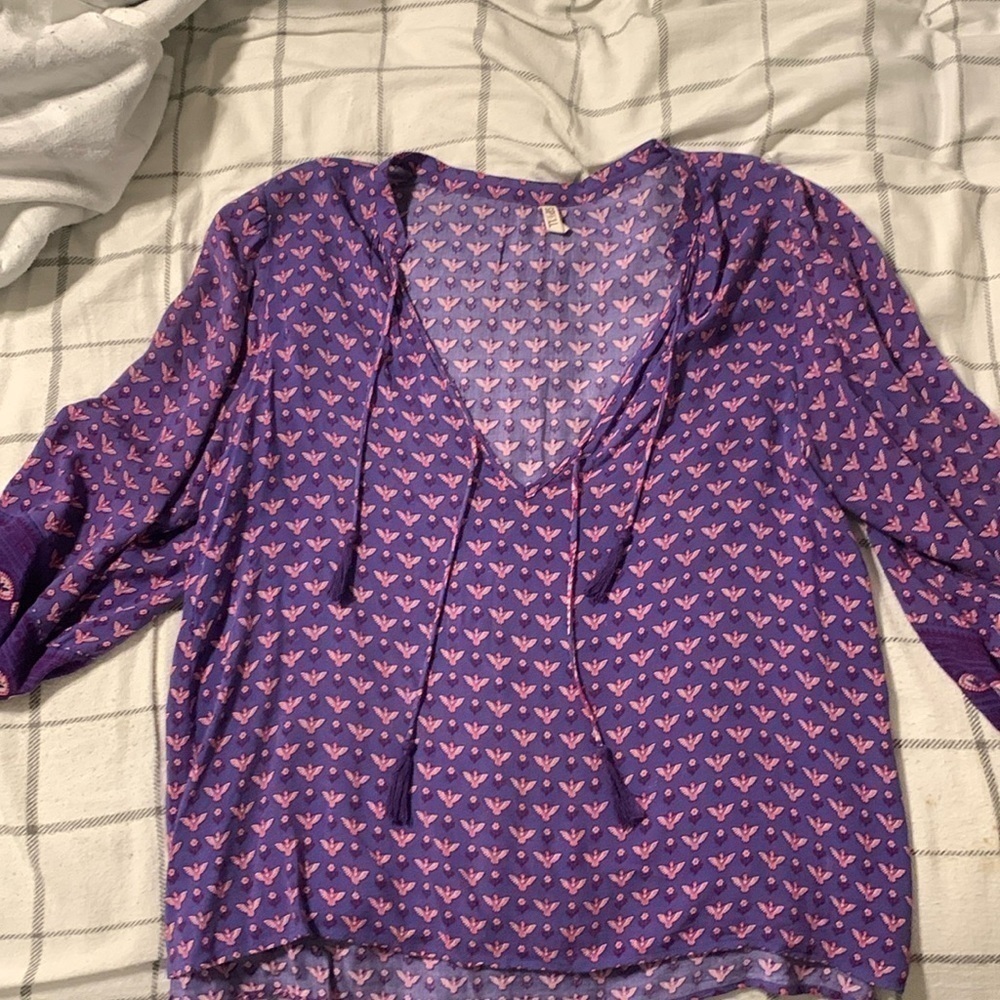 EUC Spell Sunset Road purple blouse - Picture 4 of 12